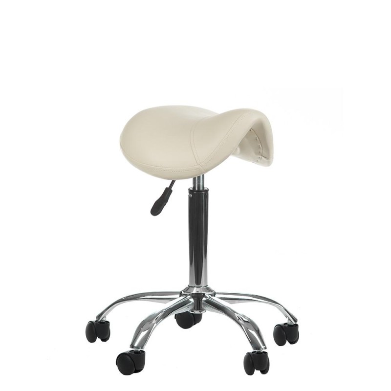 Padded eco-leather cosmetic stool